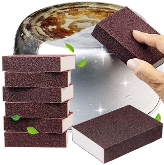 Carborundum Pot Clean esponja óxido borrador Nano Emery esponjas caspio piedra grano fregado almohadillas cepillo con plato Carborundum