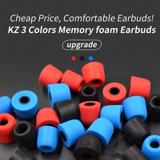 ready kz memory foam original 1 par (2 piezas) puntas de aislamiento de ruido para auriculares intrauditivos tws e10 zs10 pro zsx zst s1d t1 c12