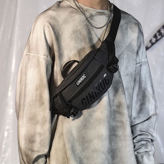 Bolsa de pecho de los hombres de la moda multifuncional bolsa de mensajero marea marca única bolsa de hombro de la calle deportes de moda bolso