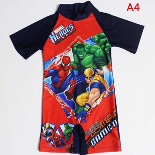 YL Boy niños superhéroe Spiderman traje de baño Superman trajes de baño 3 11 Y MY (5)