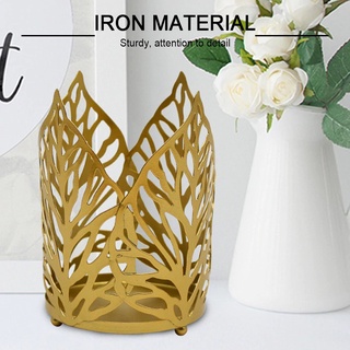 Portavelas portavelas geométrico romántico europa hierro oro decoración centros de mesa boda (8)