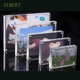 ELBERT DIY Photo Frame Double-sided Label Frame Poster Display Magnetic Creative Home Decor Props Studio Acrylic Price Tag Display