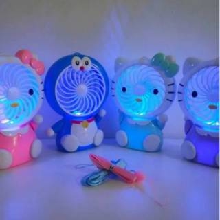 Doraemon Character Lamp ventilador/ doraemon Character mini ventilador modelo giratorio/mango ventilador