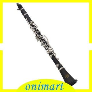 [onimart] 17 teclas madera b plano instrumento musical profesional clarinete baquelita (3)