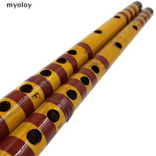myoloy tradicional flauta de bambú larga clarinete estudiante instrumento musical 7 agujeros 42,5 cm mx
