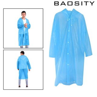 [BAOSITY] impermeables reutilizables para mujer, Ponchos de lluvia para hombre, con capucha, capa de lluvia (2)