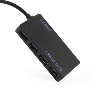 [votestore] LESHP cuatro puertos Ultra-delgado diseño USB 3.0 HUB Plug and Play fácil de llevar