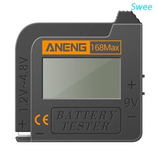 Swee 168Max Universal Digital Battery Capacity Tester for Lithium 18650 AA AAA 6F22 9V CR2032 Cell Button Battries
