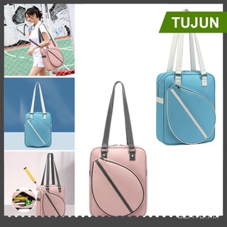 Auténtico En stock [TUJUN] Tennis Racket Shoulder Cover Bag for Ladies Women and Men Squash Racquet (4)
