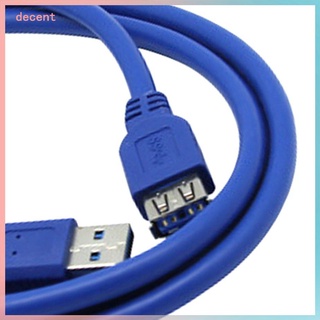 Cable de extensión USB3.0 macho a hembra medio paquete azul 0,3 m (2)