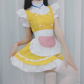japonés lindo maid lolita vestido dulce anime maid cosplay disfraz para las mujeres sexy lencería uniforme tentación traje