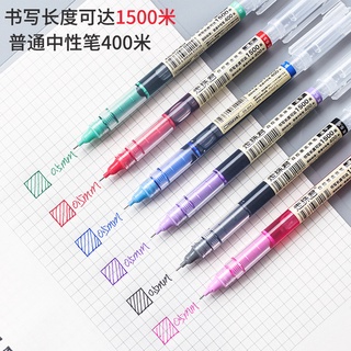 0.5mm neutral pen box decorated stone straight liquid ball pen student stationery signature pen water-based black red water pen