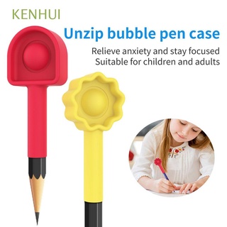 KENHUI Cute Pen Cap Educational Decompression Toys Fidget Toys Puzzle Toy Gift Portable Push Bubble Relief Toys Silicone Fidget Toys/Multicolor