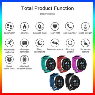 [nuevo] D18 Smart Fitness pulsera banda con medidor de presión medidor de pulso deporte actividad Tracker reloj pulsera (1)