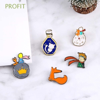 PROFIT Fashion The Little Prince Brooch Classic Badge Le Petit Prince Pins Cute Enamel Gifts Children Rose Classic Fairy Tale