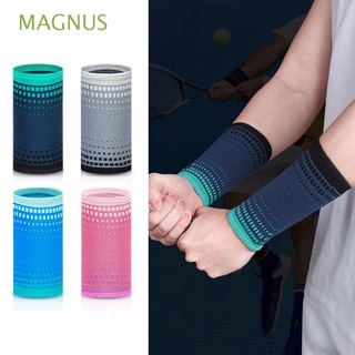 MAGNUS Assistance Wristband Weight Lifting Sports Compression Protective Volleyball Nylon Knit Basketball Absorb Sweat Breathable Fitness Sweat Bands/Multicolor