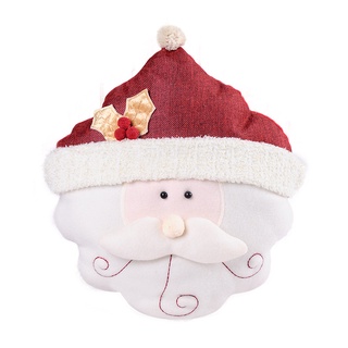 【Vegar】Santa Claus almohada sofá cojín almohada de Navidad decoración tridimensional Santa Claus almohada
