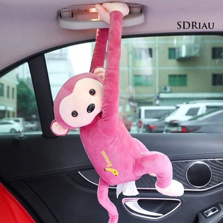 Precioso Animal peluche mono caja de pañuelos coche colgante caja de almacenamiento decoración Interior (5)