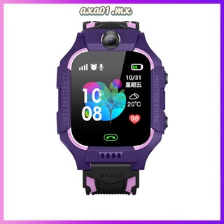 prometion niños smart watch teléfono para niñas niños con localizador gps podómetro fitness tracker cámara táctil anti pérdida reloj despertador q19 (4)