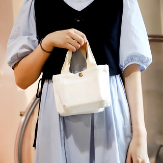 Bolso de lona Mini bolso hecho a mano lindo pequeño bolso de tela bolsa de estudiante compras lindo bolso