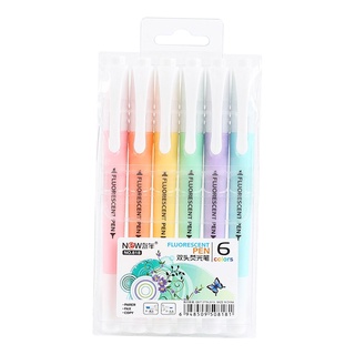 paquete de 6 rotuladores marcadores de oficina suministros de escritura multicolor rotulador (3)