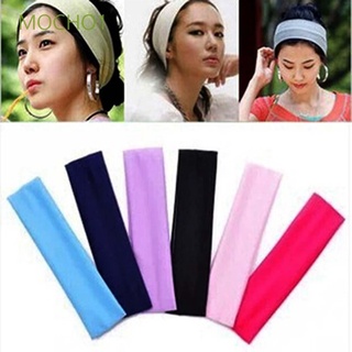 MOCHO1 Men Yoga Headband Candy Color Sweatband Hair Bands Women Cycling Hair Accessories Running Outdoor Sports Elastic/Multicolor