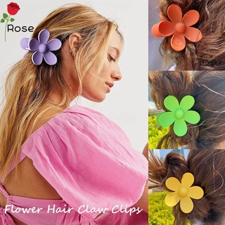 Rf Hot nuevo Para mujer De cabello grueso belleza Moda no Harm clips De cuero cabelludo Garra De cabello Flor/Multicolor