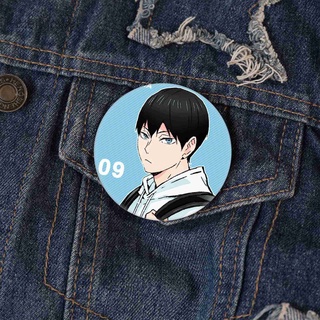 meituo hot japan anime haikyuu!! shoyo hinata shonen broche insignia pin para mochila decoración de ropa