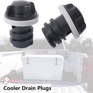 BAG12 Durable Cooler Drain Plugs Silicone Coolers Accessories Drain Plugs New Universal Size Black With Leak-Proof Replacement