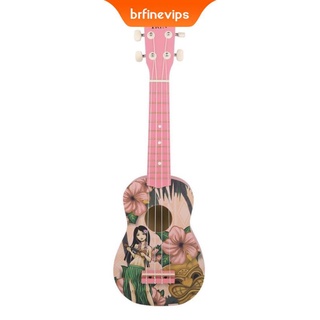 [brfinevips] hawaii 21\" ukelele basswood uke mini guitarra instrumento musical para niños