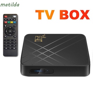 MATILDA HD Set Top Box 4K D9 PRO TV Box Smart TV Box Equipos de video 2.4G 5G WIFI 1GB 8GB H.265 Android 10.0 Reproductor multimedia Reproductor multimedia WiFi