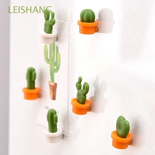 leishang mini imanes de nevera lindo decoración del hogar mensaje pegatina suculenta imán botón refrigerador novedad cactus/multicolor