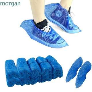 MORGAN 90Pcs zapatos cubre zapatos desechables cubre botas impermeable azul útil plástico accesorios de zapatos/Multicolor