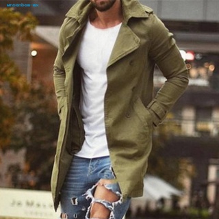 wnsenbem Trench Coat Coat Solid Color Buttons Male Coat Solid Color for Winter