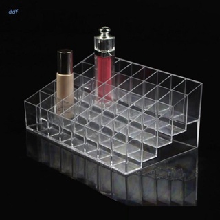 fdg transparente cosmético caja de almacenamiento 24/36/40 cuadrícula soporte de exhibición organizador de maquillaje de escritorio joyería colección caso titular suministros del hogar