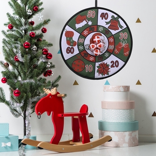 LOLQ-Dart Board, estampado Floral tablero de dardos con bola de juguete decoraciones de navidad para