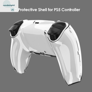 Transparent Clear PC Cover Case Protector Skin for PS5 DualSense Controller (2)