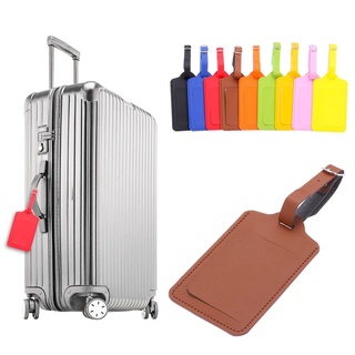 bajo personalidad maleta etiqueta suministros de viaje id dirección etiquetas equipaje etiqueta bolsa accesorios portátil cuero bolso colgante equipaje reclamación/multicolor (8)