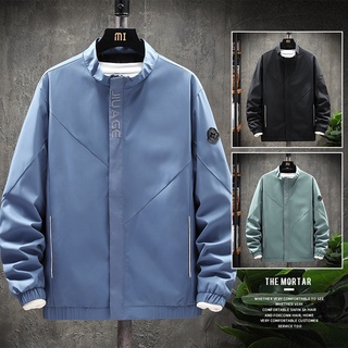 Alta calidad otoño&invierno hombres Stand-collar chaquetas nuevo Slim Casual abrigo M-4XL