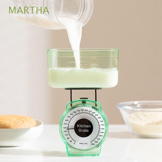 MARTHA Plastic Kitchen Scale Precision Measuring Tools Food Baking Dial Cooking Mini Mechanical Compact Bowl Food Weighing