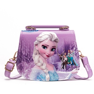 disney frozen 2 elsa anna princesa niños bolso de hombro niñas princesa bolso niños moda bolsa de compras regalos de cumpleaños