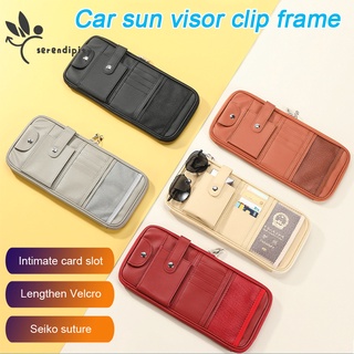 Car Visor Storage Bag Multi-Pocket Pouch Holder Organizer Net Zipper Case Bag Auto Interior Accessories For Car
