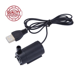 Negro USB 1 metro Cable silencio pequeña bomba de agua sumergible bomba herramienta Mini 5V T2Y7