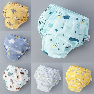 Bebé pantalones de entrenamiento lavables de 6 capas de gasa pañales de aprendizaje pantalones de bebé niños pañales de tela transpirable pañales
