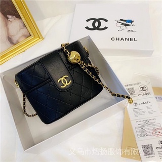 Chanel classic-Bolso De Cuero Negro Para Mujer