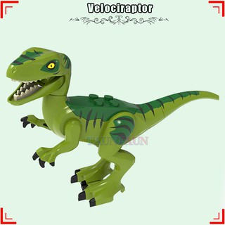 Compatible con figuras Lego de dibujos animados Anime Jurassic World Stygimoloch Velociraptor Dilophosaurus Machairodus Leopard Tiger Mini figura bloques de construcción modelo guardianes de la galaxia Racoon Groot Drax the Destroye MiniFigures Legoing Ju