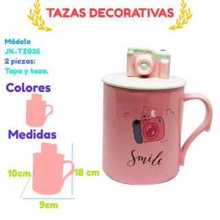 Taza Cerámica Café Mug Cup Té Café Lindas Diseño Cámara