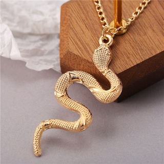 Collar pequeño de serpiente con colgante retro de serpiente/cadena para suéter (6)