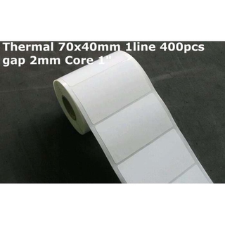 70X40 1 línea 400Pcs Gap2Mm Core 1 etiqueta de código de barras térmica Original