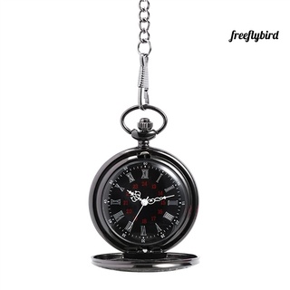 Reloj De bolsillo De cuarzo Steampunk De cuarzo con cadena (1)